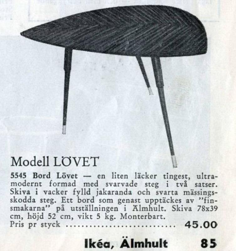 IKEA ha rimesso in vendita oggitti di design degli anni 50 e 60 [
