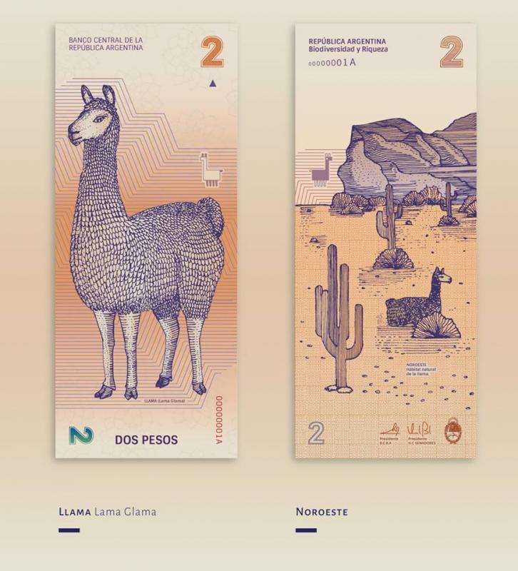 Restyling delle banconote argentine ad opera della graphic designer Gilda Martini e dell'